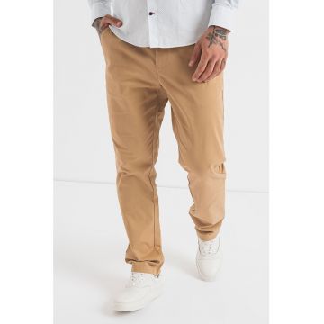 Pantaloni chino drepti din amestec de bumbac organic Denton