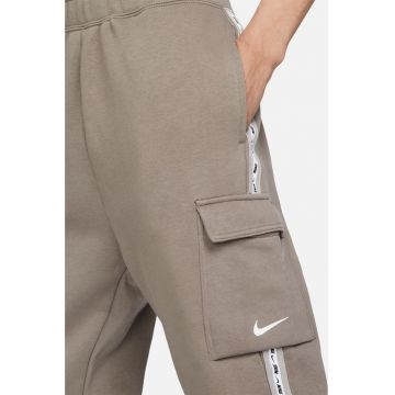 Pantaloni sport cargo cu banda logo laterala Repeat