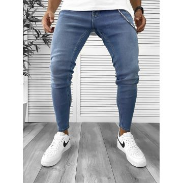 Blugi barbati conici albastri 552 g1-1