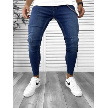 Blugi barbati conici albastri 712 G2-5