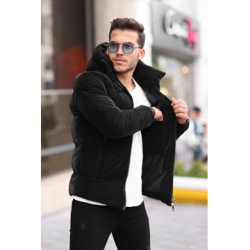 Geaca barbati de iarna imblanita neagra 12322 57-3