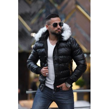 Geaca barbati groasa de iarna neagra B9788 129-1.2