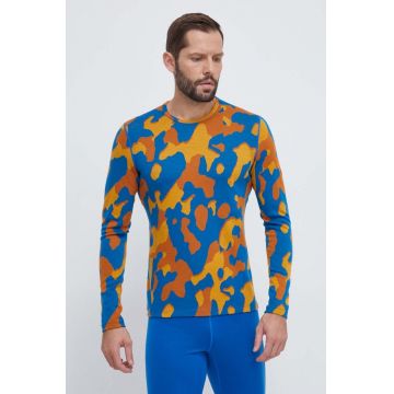 Icebreaker longsleeve funcțional Merino 260 Vertex culoarea portocaliu