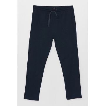 Pantaloni de pijama cu talie medie si snur de ajustare