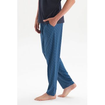Pantaloni de pijama din amestec de modal cu model