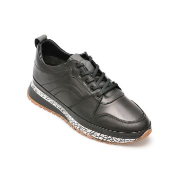 Pantofi AXXELLL negri, NY203, din piele naturala