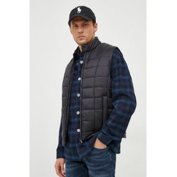 Trussardi vesta barbati, culoarea negru, de tranzitie