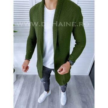 Cardigan barbati kaki slim fit ZR T3557 107-5