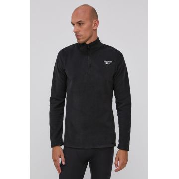 Reebok Bluză GR8959 bărbați, culoarea negru, material neted