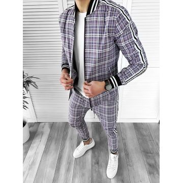 Trening barbati slim fit Pantaloni + Hanorac 10023 D6-2.2