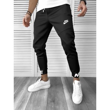 Pantaloni de trening conici negri B9872 P19-4.2