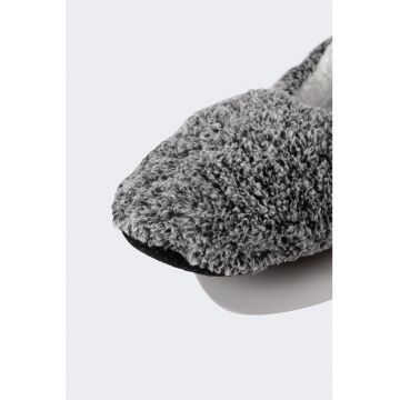 Papuci de casa slip-on din blana sintetica