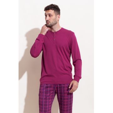 Pijama din amestec de modal cu pantaloni lungi Chess