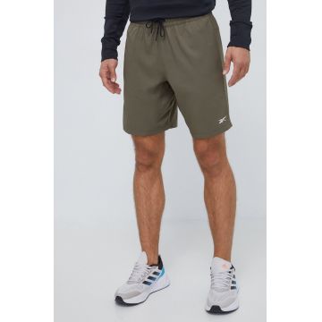 Reebok pantaloni scurți de antrenament Workout Ready culoarea verde