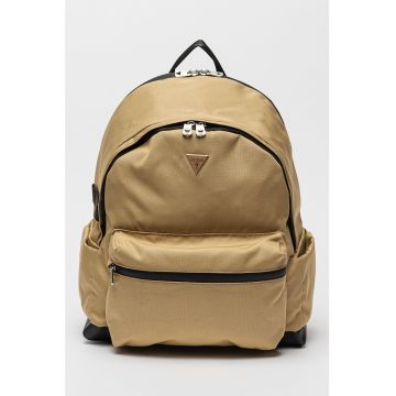 Rucsac cu buzunar cu fermoar Tony - Negru/Maro nisip