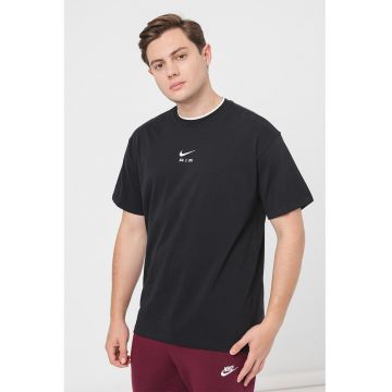 Tricou lejer de bumbac Air - Negru