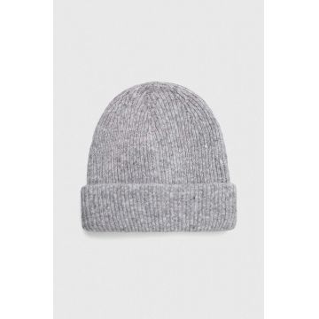 Abercrombie & Fitch caciula culoarea gri, din tricot gros