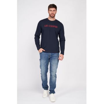Bluza cu logo contrastant