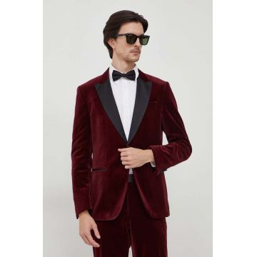 BOSS sacou barbati, culoarea bordo