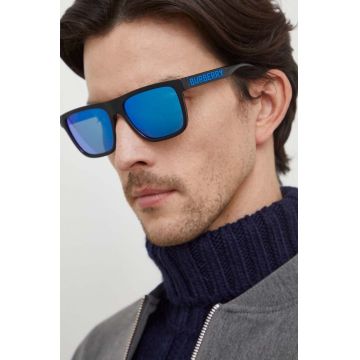 Burberry ochelari de soare barbati, culoarea negru Burberry ochelari de soare barbati, culoarea negru