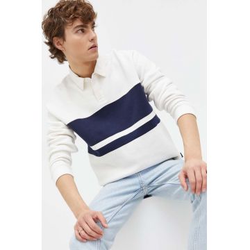 Hollister Co. bluza barbati, culoarea bej, modelator