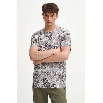 Medicine tricou din bumbac barbati, culoarea bej, modelator