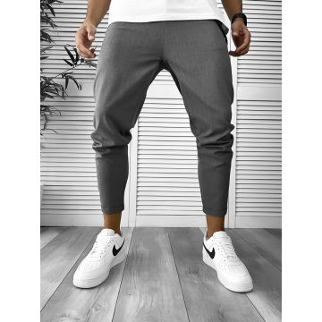 Pantaloni barbati casual gri inchis conici 12354 H3-1.2