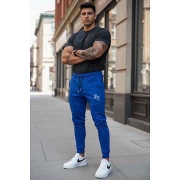 Pantaloni de trening albastri conici 12347 21-1