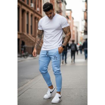 Pantaloni de trening bleu conici 12347 26-3.2