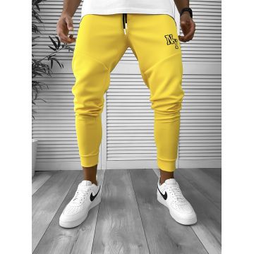 Pantaloni de trening galbeni conici 12347 13-3 *