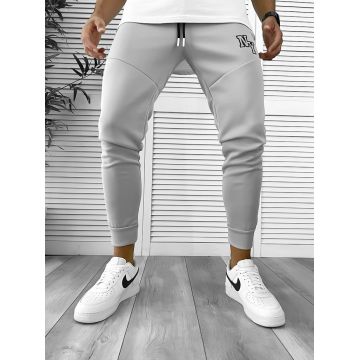 Pantaloni de trening gri conici 12347 129-3*