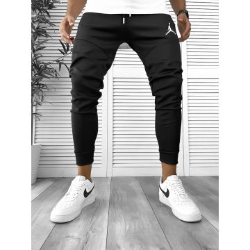 Pantaloni de trening negri conici 12361 N1-4*