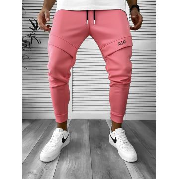 Pantaloni de trening roz conici 12360 *