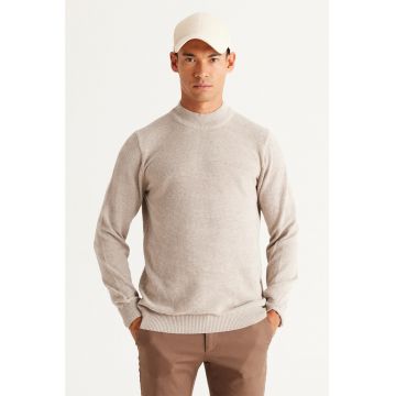 Pulover regular fit din amestec de bumbac