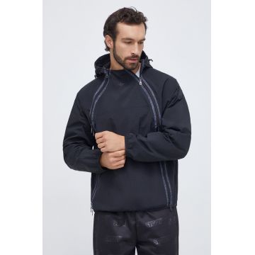 adidas Originals geaca barbati, culoarea negru, de tranzitie