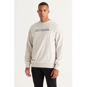 Bluza de trening lejera cu imprimeu text