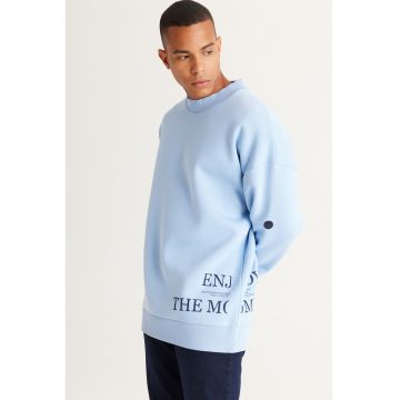 Bluza de trening supradimensionata cu imprimeu text