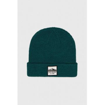 Smartwool caciula de lana culoarea verde, de lana, din tricot gros