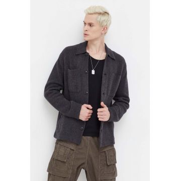 Abercrombie & Fitch cardigan culoarea gri