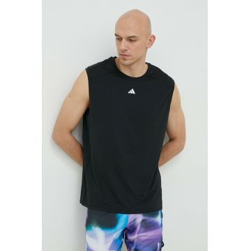 adidas Performance tricou de antrenament Techfit culoarea negru