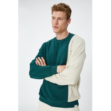 Bluza de trening cu aspect contrastant