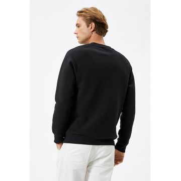 Bluza de trening din amestec de bumbac cu maneci raglan
