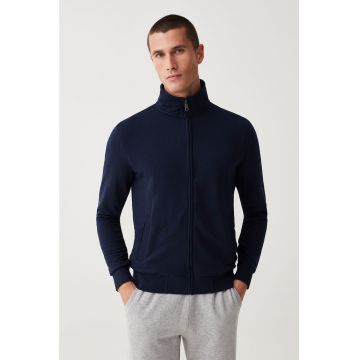 Bluza uni de trening cu fermoar