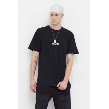 Karl Kani tricou din bumbac barbati, culoarea negru, cu imprimeu