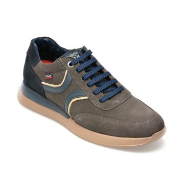 Pantofi CALLAGHAN maro, 51108, din piele intoarsa