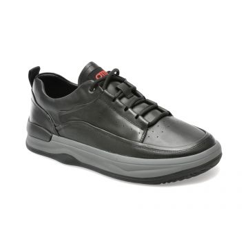 Pantofi OTTER negri, 5322, din piele naturala