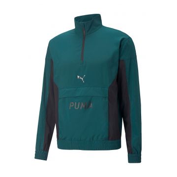 Bluza de trening cu fermoar scurt - pentru antrenament Fit Woven