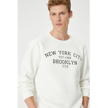 Bluza de trening cu imprimeu text