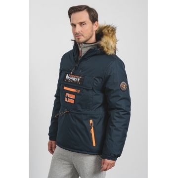 Geaca cu vatelina si gluga Axpedition - Albastru ultramarin