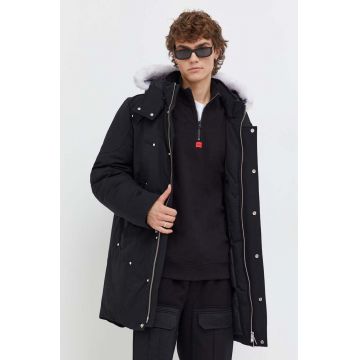 MOOSE KNUCKLES geaca de puf culoarea negru, de iarna